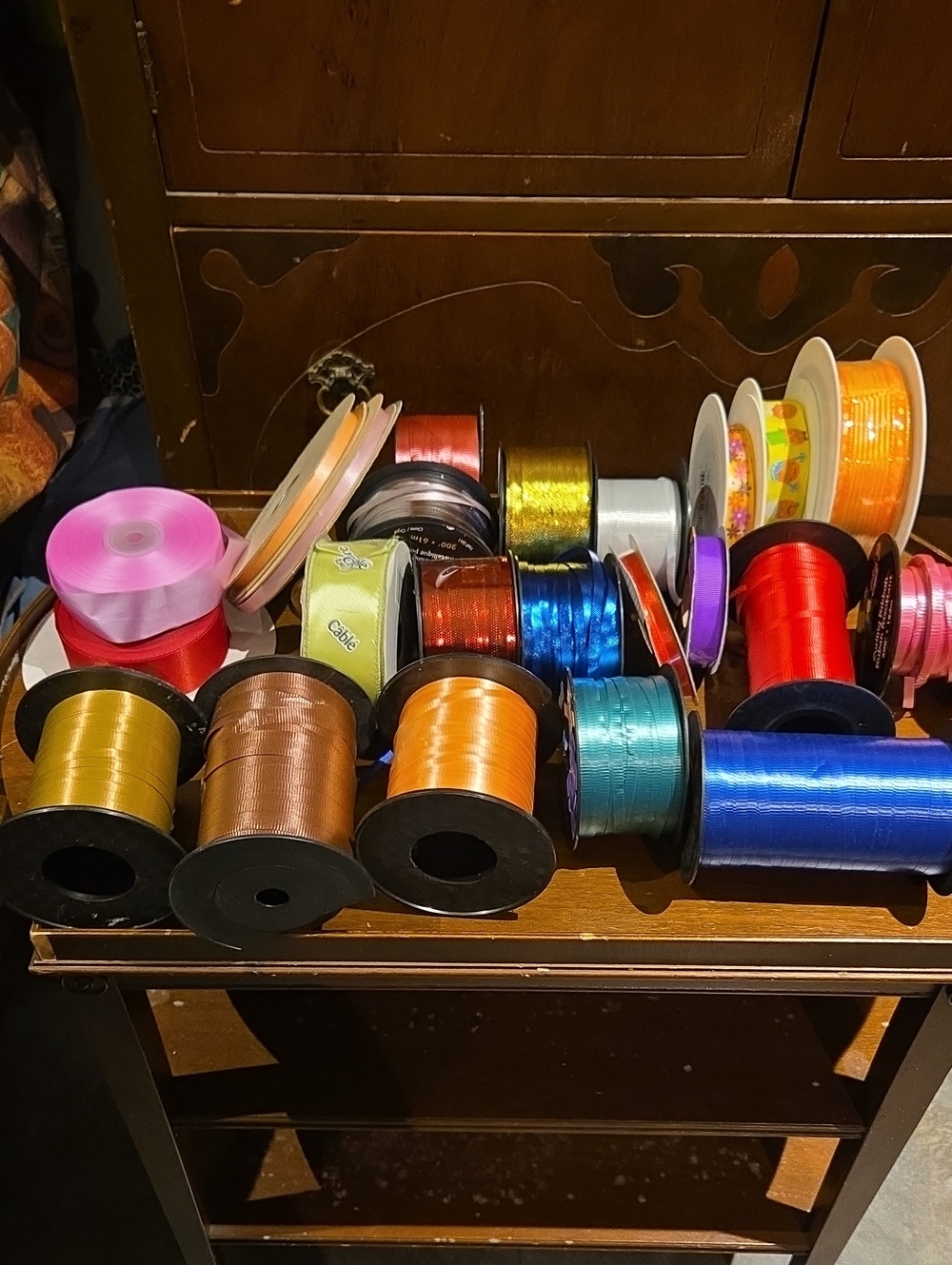Assorted Decorative Ribbon Spool Set - Multicolor